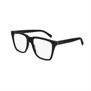 Gucci Men's Square Eyeglasses Black Frame with Demo Lens GG0452O 001